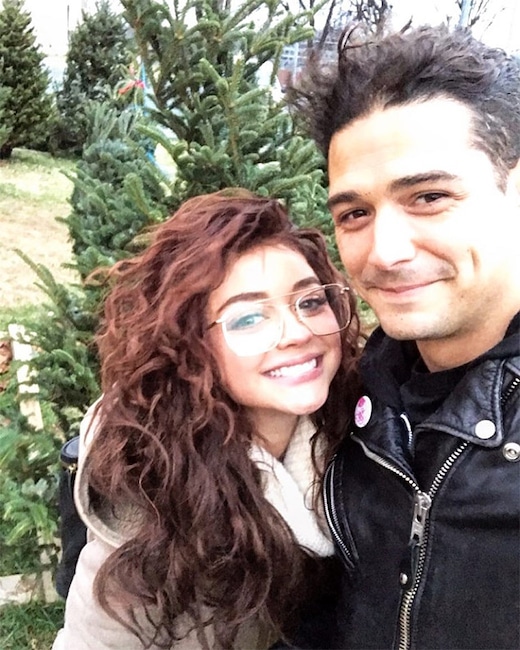 Sarah Hyland, Wells Adams, Christmas Tree